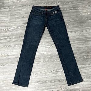 Ed Hardy Dark Indigo Women's Straight Leg Low Rise Jeans